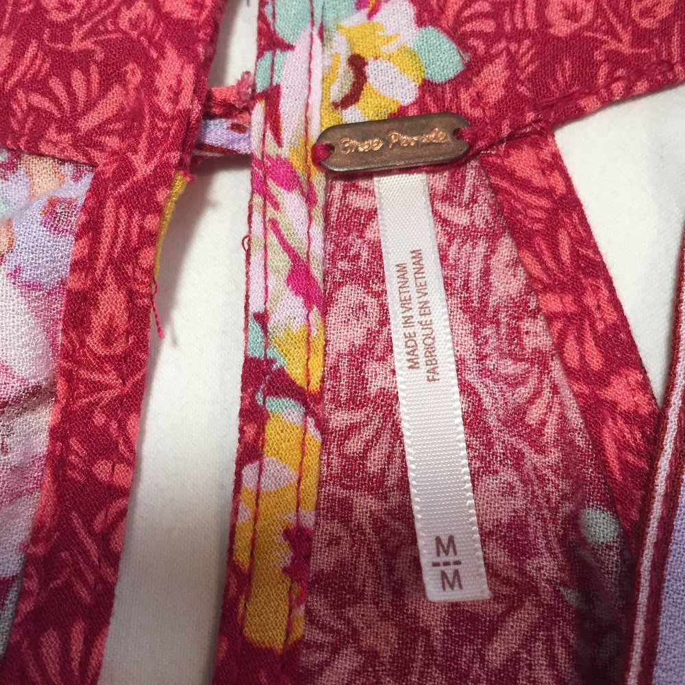 Free People Raspberry Flowy Tank Top - Picture 3 of 3